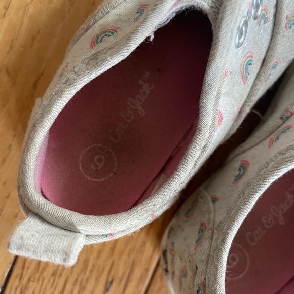 CAT & JACK Sneakers Rory Slip On Rainbows Toddler Girl 6 - Picture 2 of 5